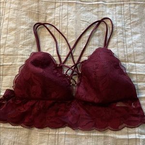 Maroon Victoria secret bralette L